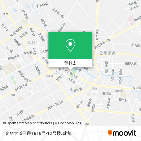 光华大道三段1818号-12号楼地图