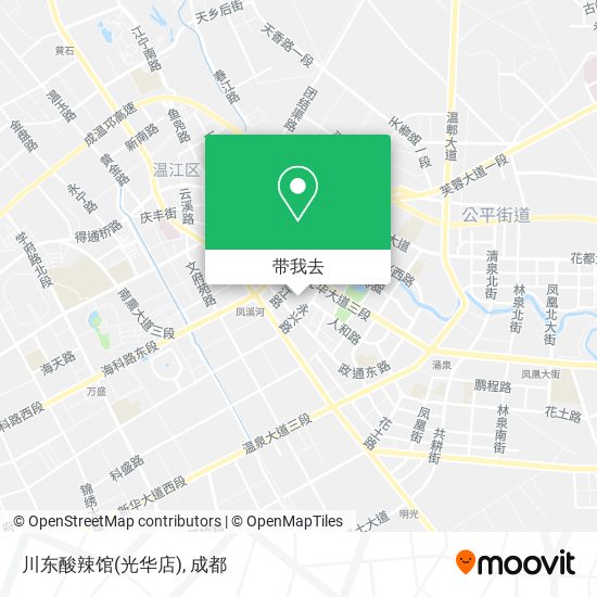 川东酸辣馆(光华店)地图