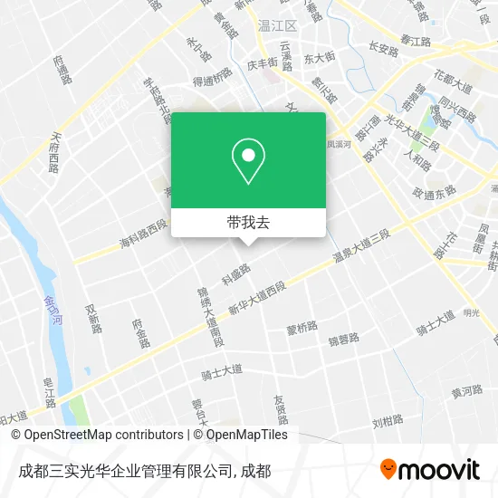 成都三实光华企业管理有限公司地图