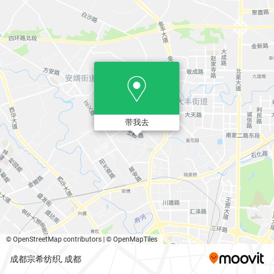 成都宗希纺织地图