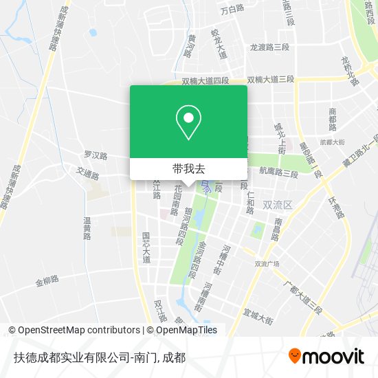 扶德成都实业有限公司-南门地图