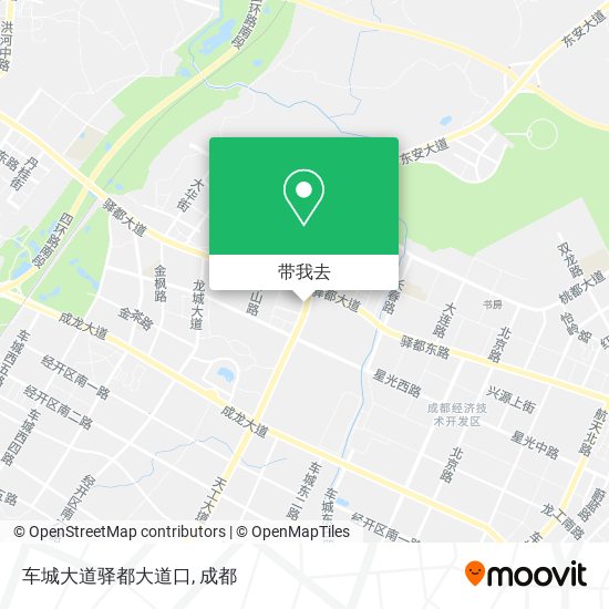 车城大道驿都大道口地图