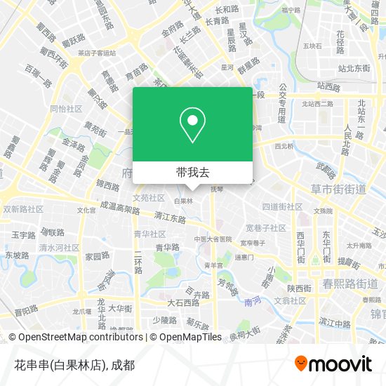 花串串(白果林店)地图
