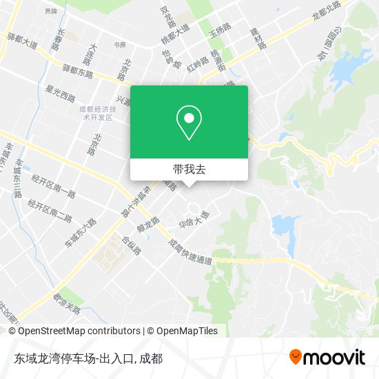 东域龙湾停车场-出入口地图