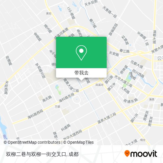 双柳二巷与双柳一街交叉口地图