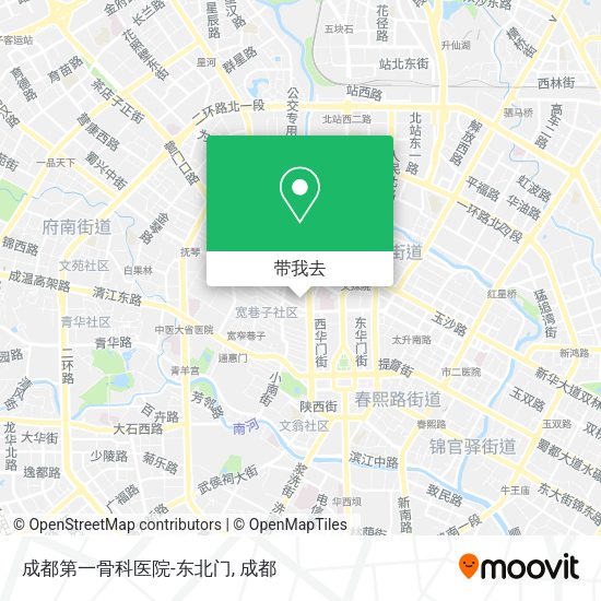 成都第一骨科医院-东北门地图