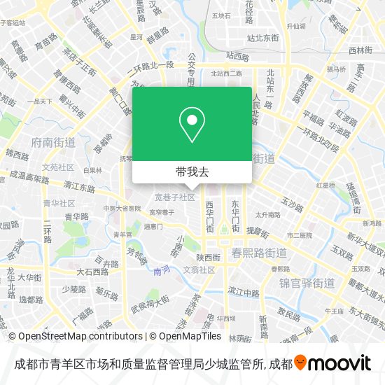 成都市青羊区市场和质量监督管理局少城监管所地图