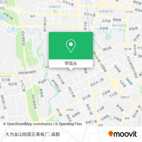 大为金山纸面石膏板厂地图