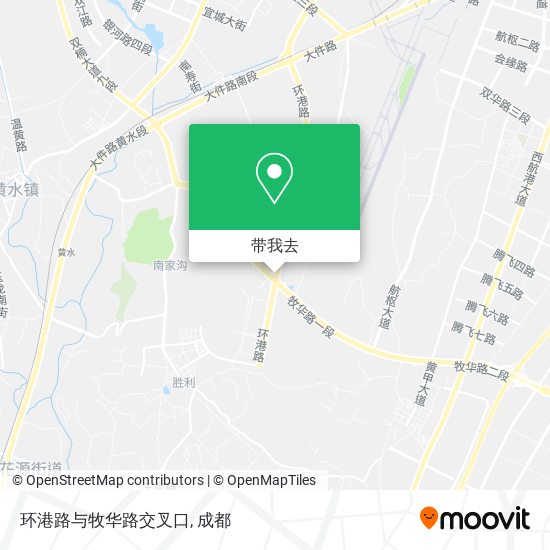 环港路与牧华路交叉口地图