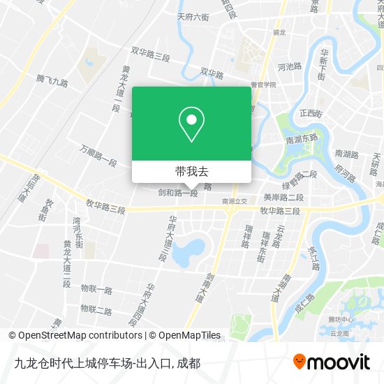 九龙仓时代上城停车场-出入口地图