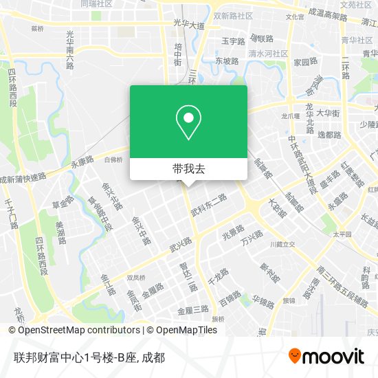 联邦财富中心1号楼-B座地图