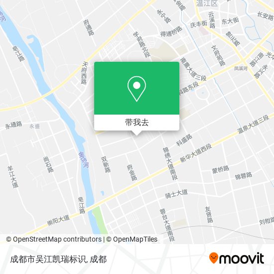 成都市吴江凯瑞标识地图