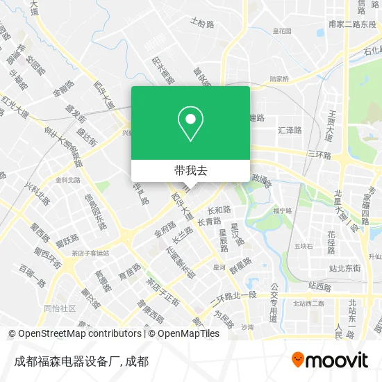 成都福森电器设备厂地图