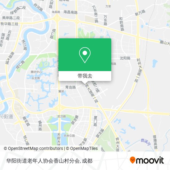 华阳街道老年人协会香山村分会地图