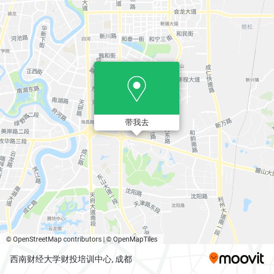 西南财经大学财投培训中心地图