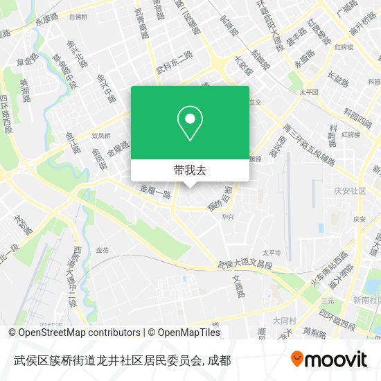 武侯区簇桥街道龙井社区居民委员会地图