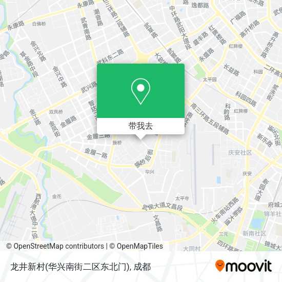 龙井新村(华兴南街二区东北门)地图