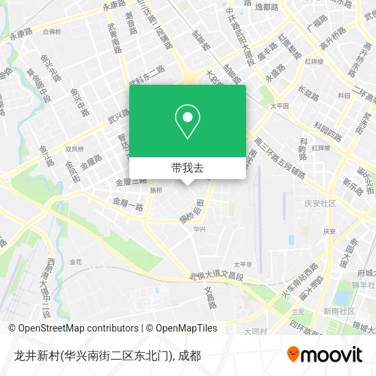 龙井新村(华兴南街二区东北门)地图