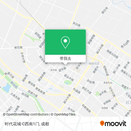 时代花城-C西南1门地图