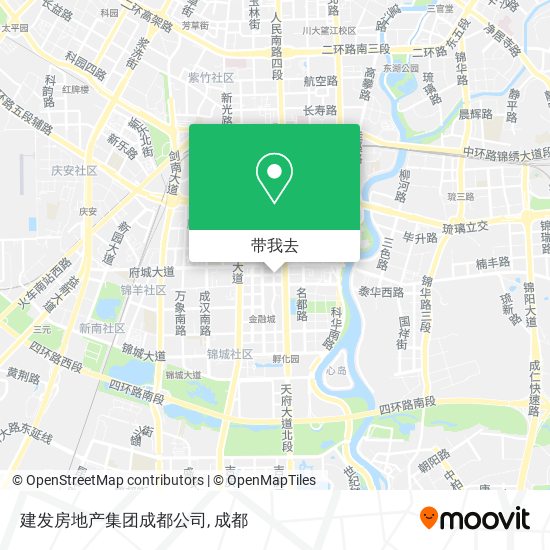 建发房地产集团成都公司地图