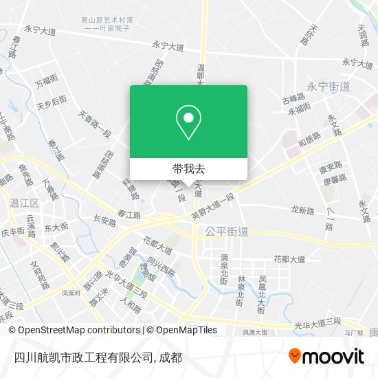 四川航凯市政工程有限公司地图