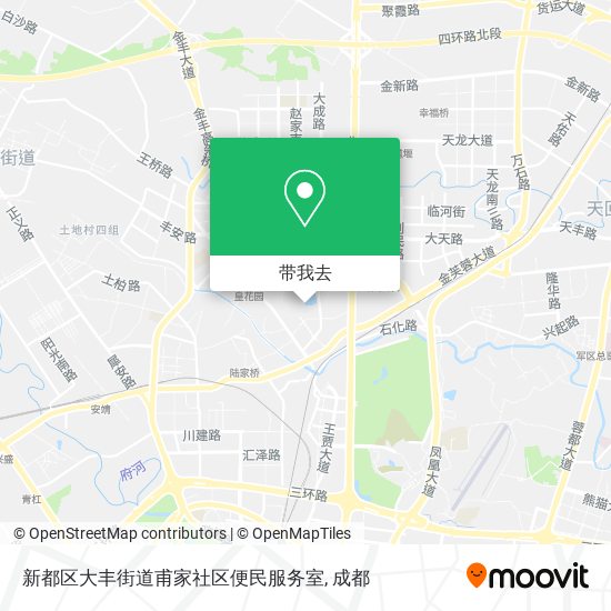 新都区大丰街道甫家社区便民服务室地图