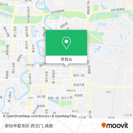 新怡华庭东区-西北门地图