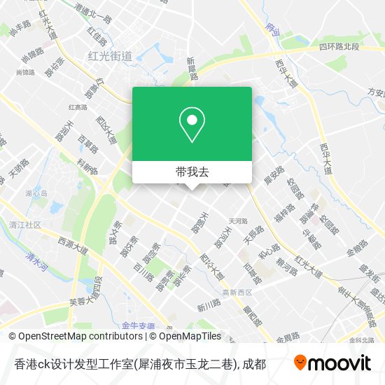 香港ck设计发型工作室(犀浦夜市玉龙二巷)地图