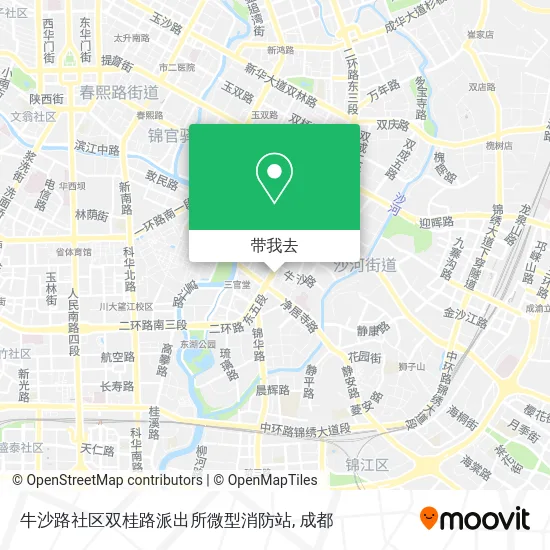 牛沙路社区双桂路派出所微型消防站地图