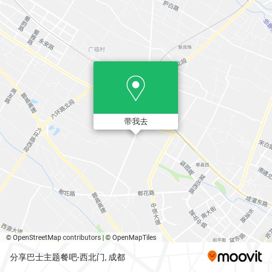 分享巴士主题餐吧-西北门地图