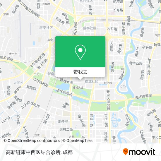 高新链康中西医结合诊所地图