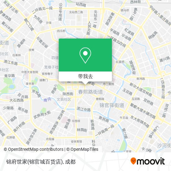 锦府世家(锦官城百货店)地图