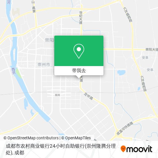 成都市农村商业银行24小时自助银行(崇州隆腾分理处)地图