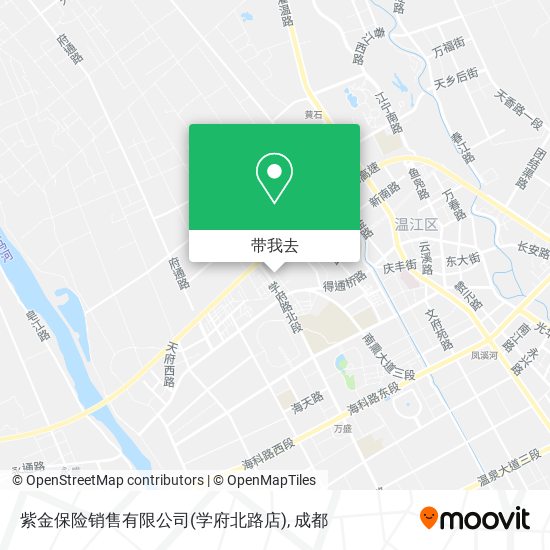 紫金保险销售有限公司(学府北路店)地图