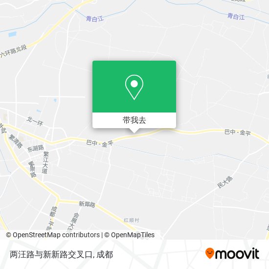 两汪路与新新路交叉口地图