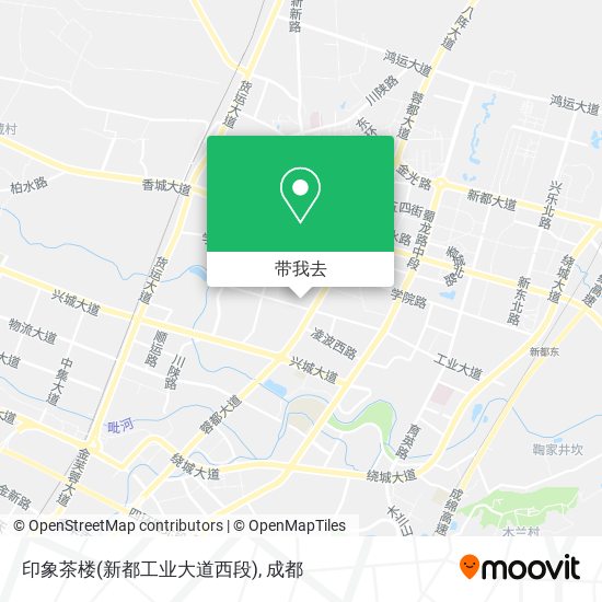 印象茶楼(新都工业大道西段)地图