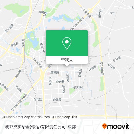 成都成实冶金(储运)有限责任公司地图