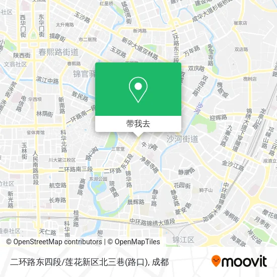 二环路东四段/莲花新区北三巷(路口)地图