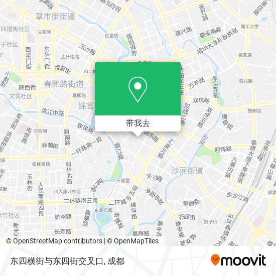 东四横街与东四街交叉口地图
