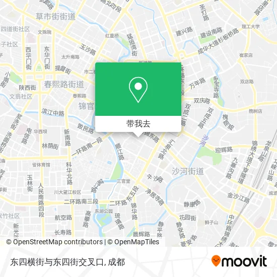 东四横街与东四街交叉口地图