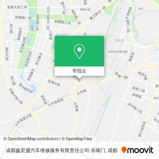 成都鑫宏盛汽车维修服务有限责任公司-东南门地图