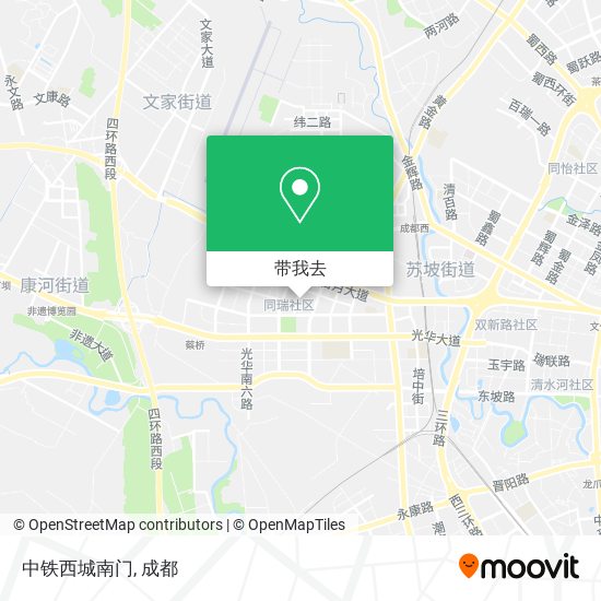 中铁西城南门地图