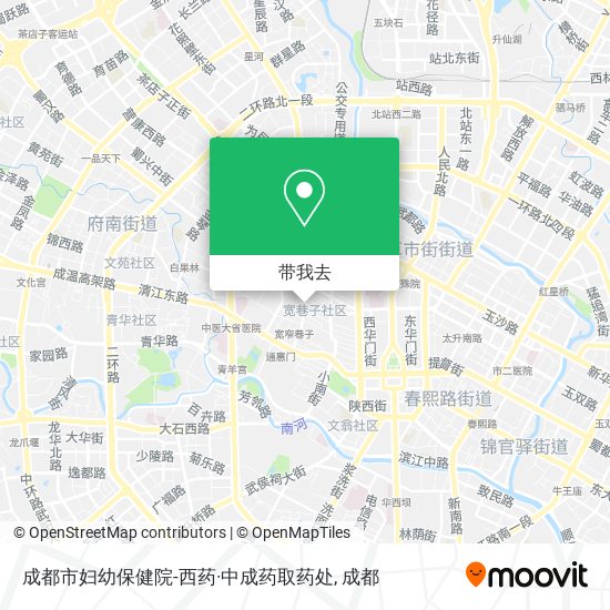 成都市妇幼保健院-西药·中成药取药处地图