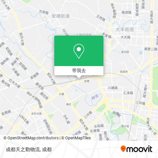 成都天之勤物流地图