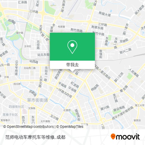 范师电动车摩托车等维修地图