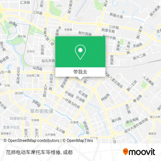 范师电动车摩托车等维修地图