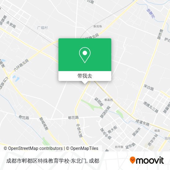 成都市郫都区特殊教育学校-东北门地图