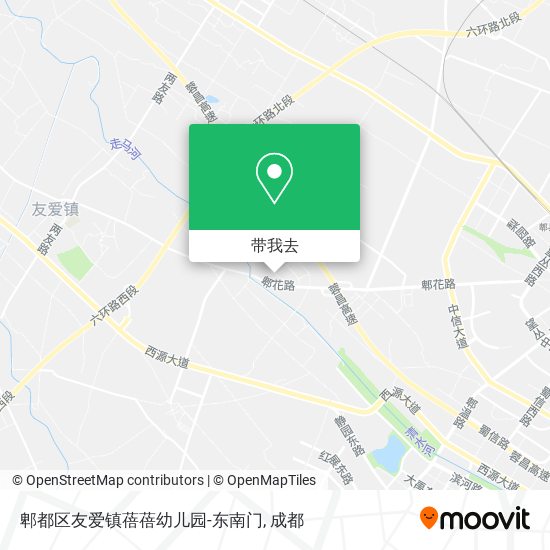 郫都区友爱镇蓓蓓幼儿园-东南门地图