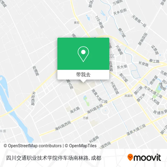四川交通职业技术学院停车场南林路地图