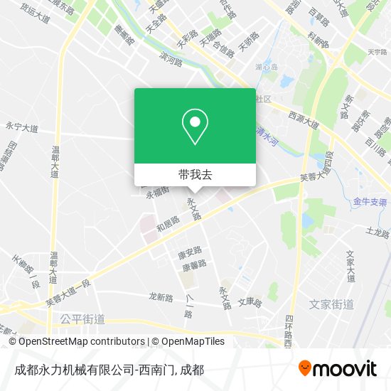 成都永力机械有限公司-西南门地图